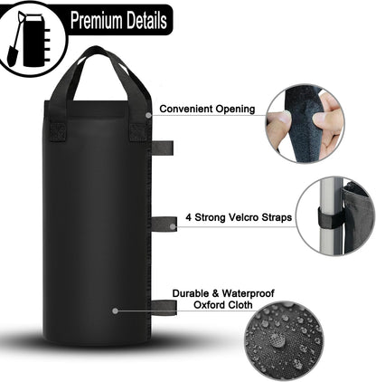 112 LBS Canopy Weights Sand Bags for Weight Windproof Pop up Canopy Tent (No Sand)-4 Pack
