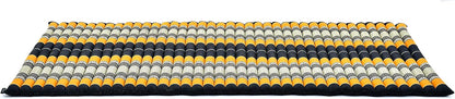 Leewadee - Kapok Roll Mat – Handcrafted Folding Sleep & Relaxation Mattress from Thailand, Ideal as Guest Bed, Camping Mat, Yoga Mat or Traditional Futon, 75 x 39 inches, Anthracite