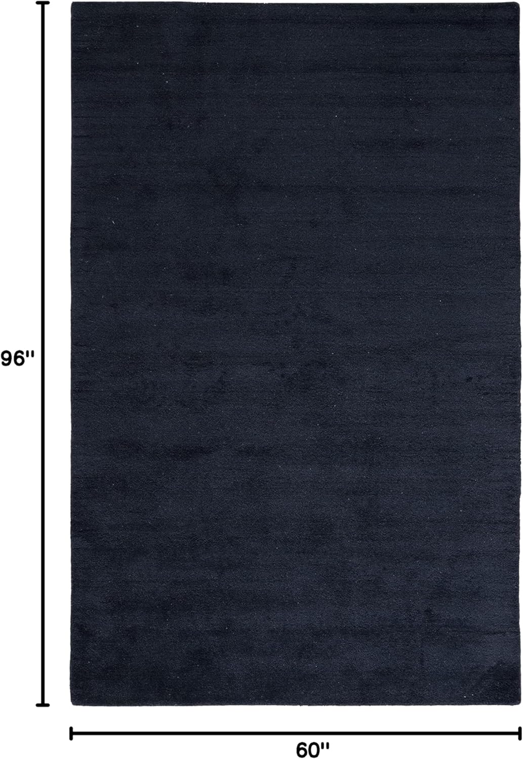 SAFAVIEH Himalaya Collection 6' Round Black HIM610C Handmade Premium Wool Area Rug