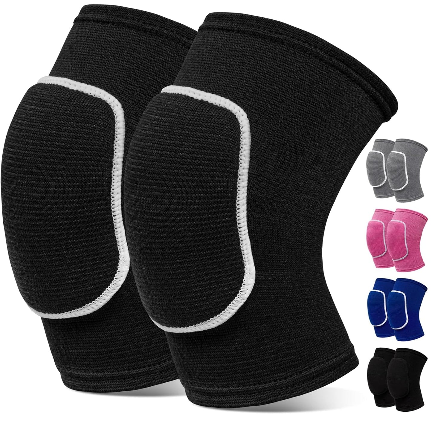 Volleyball Knee Pads,Knee Pads for Women,Men,Kids,Girls,Knee Brace for Basketball Volleyball Football Dance Yoga Tennis Running Cycling Workout Climbing (Black, Small)