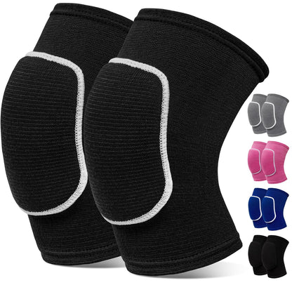 Volleyball Knee Pads,Knee Pads for Women,Men,Kids,Girls,Knee Brace for Basketball Volleyball Football Dance Yoga Tennis Running Cycling Workout Climbing (Black, Small)
