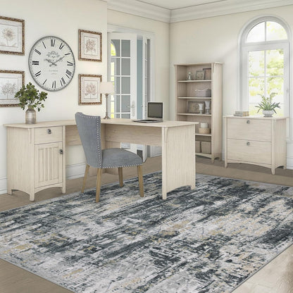 XLUEZ 8x10 Area Rugs for Living Room, Washable Modern Abstract Large Area Rug Neutral Soft Non Slip Kids Rug Stain Resistant Indoor Carpet for Bedroom Nursery Dining Children's Room(Blue, 8'x10')
