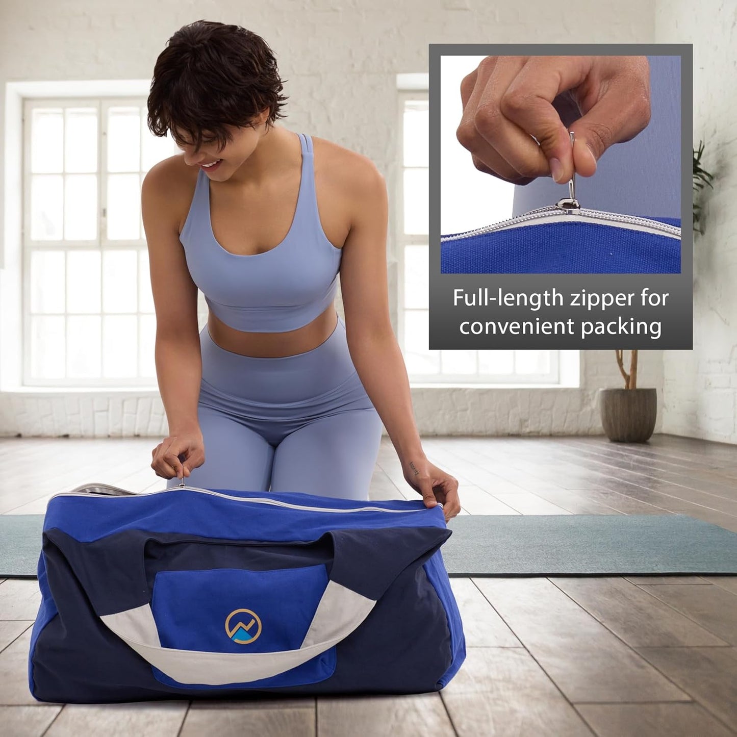 JoYnWell Yoga Bags and Carriers Fits All Your Stuff, Extra Large Yoga Mat Bag Full Zip Yoga Mat Bag with 3 Zipper pockets