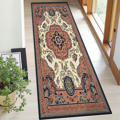Runner Rug Washable 2x8 Leopard Print Seamless Leopard Skin Fashionable Cheetah Fur Non-Slip Hallway Area Rug Indoor Outdoor Home Decor for Entryway Bathroom Kitchen Carpet Yoga Floor Mat