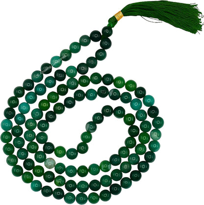 Amazing Gemstone 108 Beads Handmade Mala (Knotted, Rudraksha) - Colors A