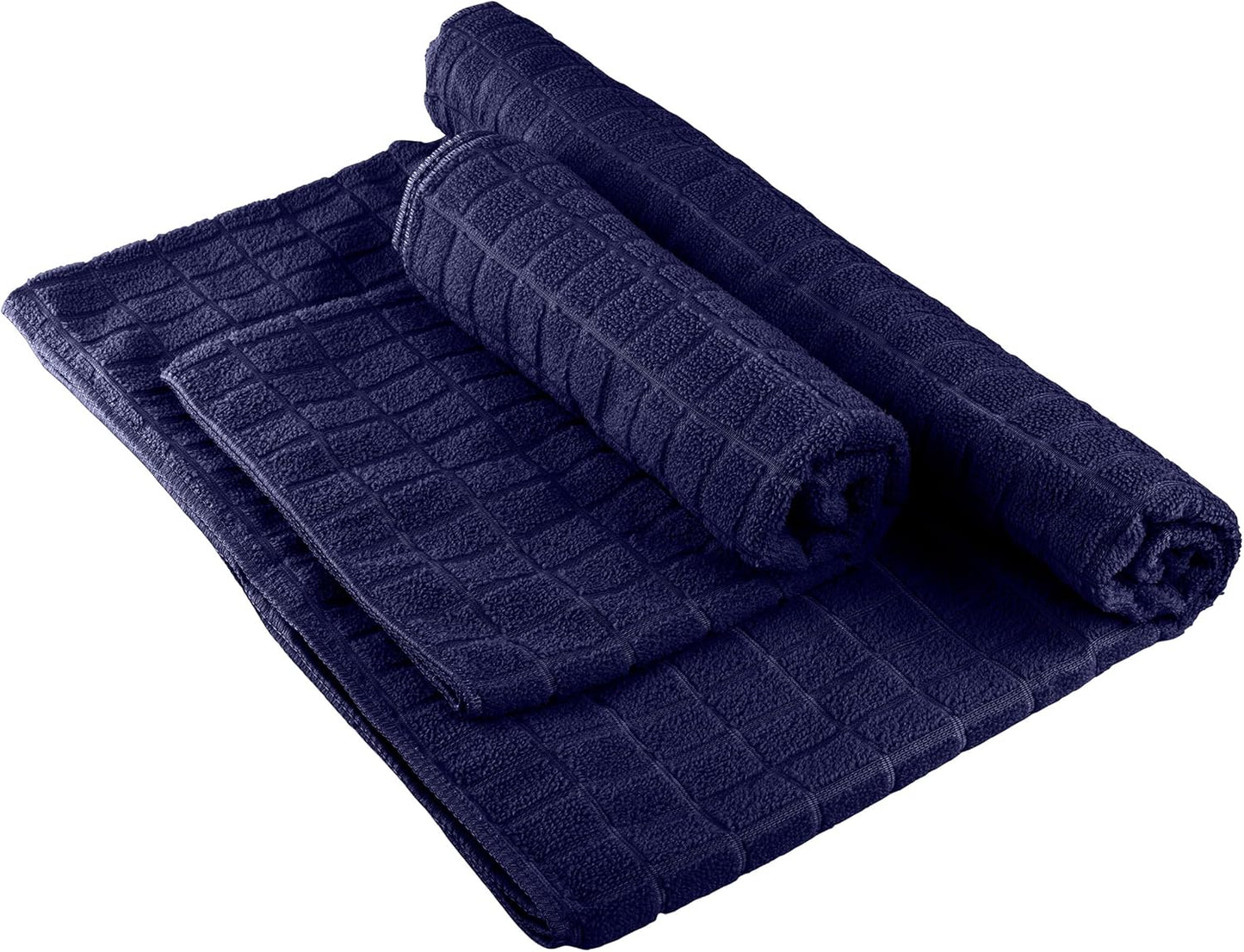Yoga Mat Towel and Gym Towel Set - 2-Piece Non Slip Set for Hot Yoga, Pilates, and Gym - 72” x 24” Sweat Absorbent and Quick Drying Blanket with Corner Pockets for Mats by Wakeman (Gray)