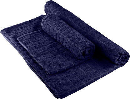Yoga Mat Towel and Gym Towel Set - 2-Piece Non Slip Set for Hot Yoga, Pilates, and Gym - 72” x 24” Sweat Absorbent and Quick Drying Blanket with Corner Pockets for Mats by Wakeman (Gray)