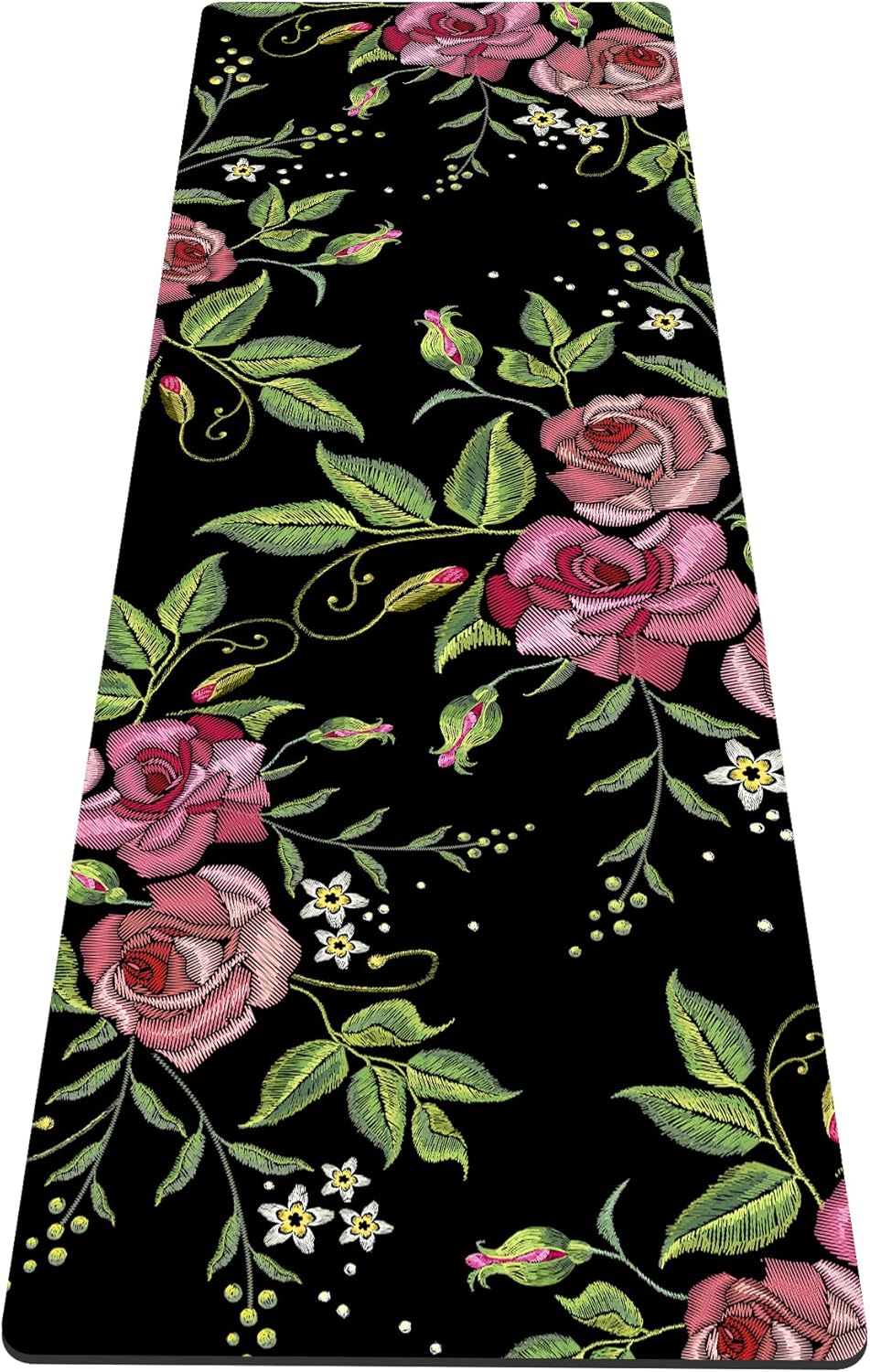 nuveti Yoga Mat Print Extra Thick TPE Non Slip Fitness Exercise Mat with Carrying Bag,72"x24" Extra Thick 6MM Exercise & Workout Mat for Yoga, Pilates Fitness and Floor Exercises - Colors A