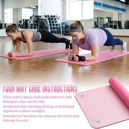 Briwooody Hanging Yoga Mat, Exercise Mat Non Slip Thick for Women and Men, Tear-resistant Fitness Pad with Reinforced Holes for Home Gym, Yoga, Pilates,stretching