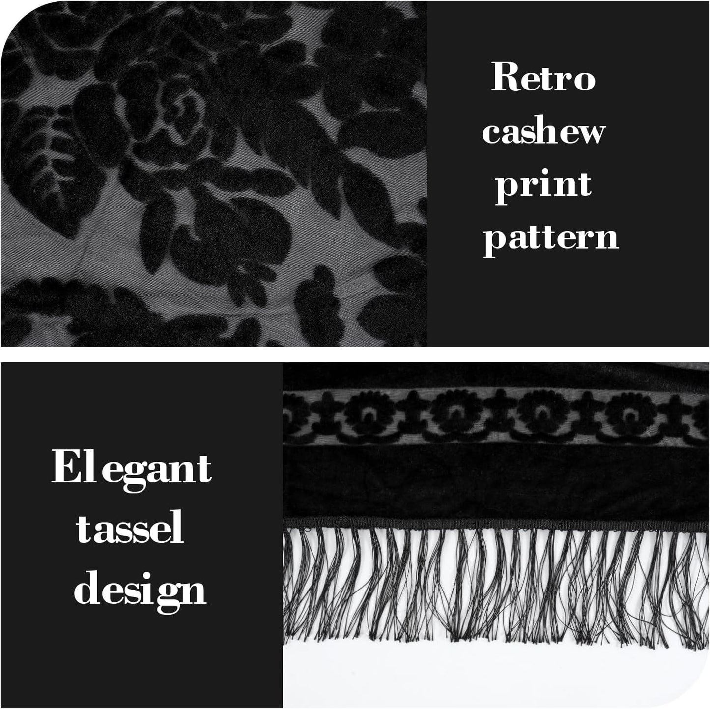 E-Clover Lace Shawl Velvet Scarfs Shawls and Wraps for Evening Dresses Wedding Shawl Wraps for Dress Accessories Winter