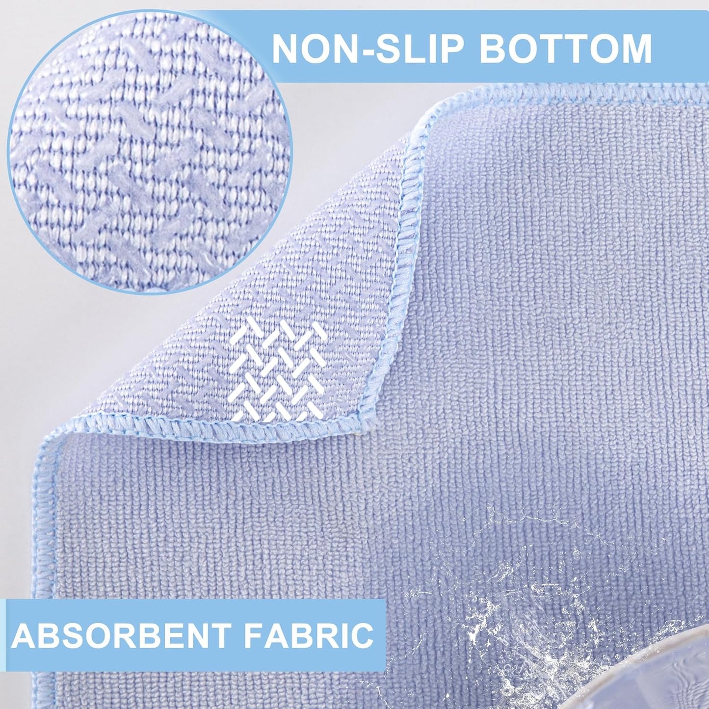 Hot Yoga Towel, 2 Pack Yoga Mat Towel Yoga Towels for Hot Yoga Non Slip with Grip Dots Sweat Absorbent Microfiber Pilates Towel for Bikram Exercise and Fitness