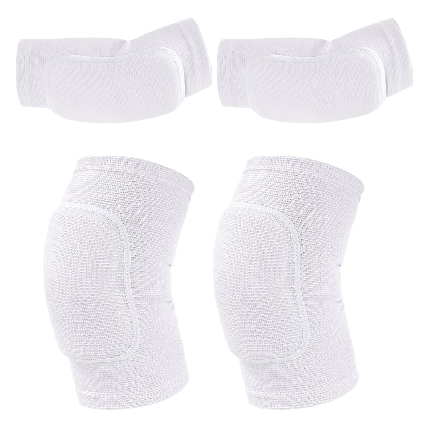obmwang Volleyball Knee Pads and Volleyball Arm Pads Set for Kids Youth Volleyball Yoga Dance Football Basketball Running, Meduim