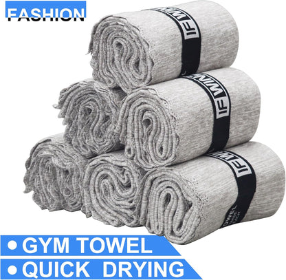10 Pack Microfiber Gym Towels for Working Out，Fast Drying Workout Accessories Sweat Towels for Gym Gear for Men & Women,Sports Exercise Fitness Gear