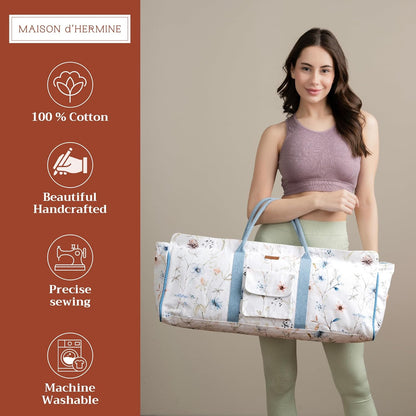 Maison d' Hermine Yoga Mat bag, Cylindrical bag for Woman&Men, yoga mat Bag &Adjustable shoulder straps Yoga Mat Carrier Bag with Drawstring Water Bottle Pocket and zipper pocket Easter Gifts