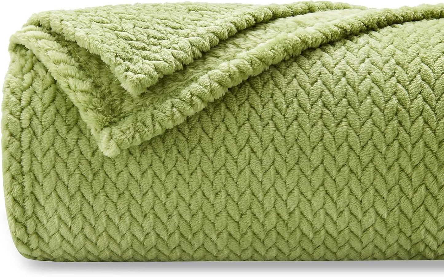 NEWCOSPLAY Super Soft Throw Blanket Light Purple Premium Silky Flannel Fleece Leaves Pattern Lightweight Bed Blanket All Season Use (Light Purple, Throw(50"x60")) - Colors B