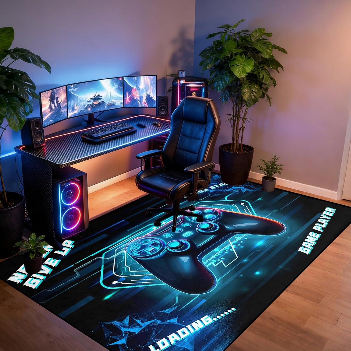 Game Controller Rugs for Bedroom Boys Living Room Gamer Gamepad Red Carpets Floor Mat Player Indoor Mats Gaming Art Design Home Decor Crystal Doormat Yoga Mats 3'x5'