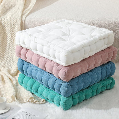 Jerify Floor Pillow Cushions Large Round Square Large Meditation Floor Pillow for Classroom Adult Meditation Picnic Party Seating Learning Daycare School(Square,Mixed Colors,4 Pcs)