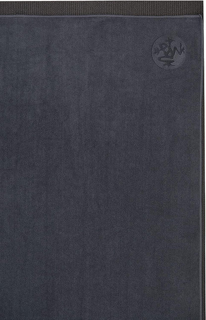 Manduka eQua Hot Yoga Mat Towel - Instant Moisture Activated Grip Ultra Soft Microfiber Quick Dry, Daily Use Ready Lightweight, Travel Friendly Mat Layer