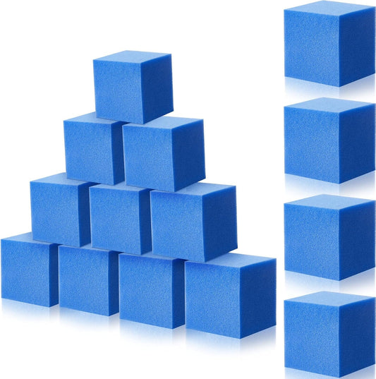 Treela Foam Pit Blocks, Foam Gym Cubes, 4 x 4 x 4 in Protective Trampoline Padding for Gymnastics, Parkour Courses, Trampoline Arenas, BMX