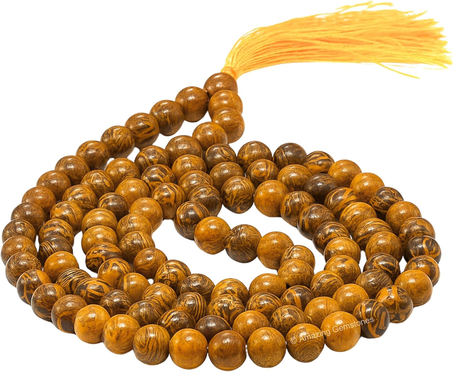 Amazing Gemstone 108 Beads Handmade Mala (Knotted, Rudraksha) - Colors B