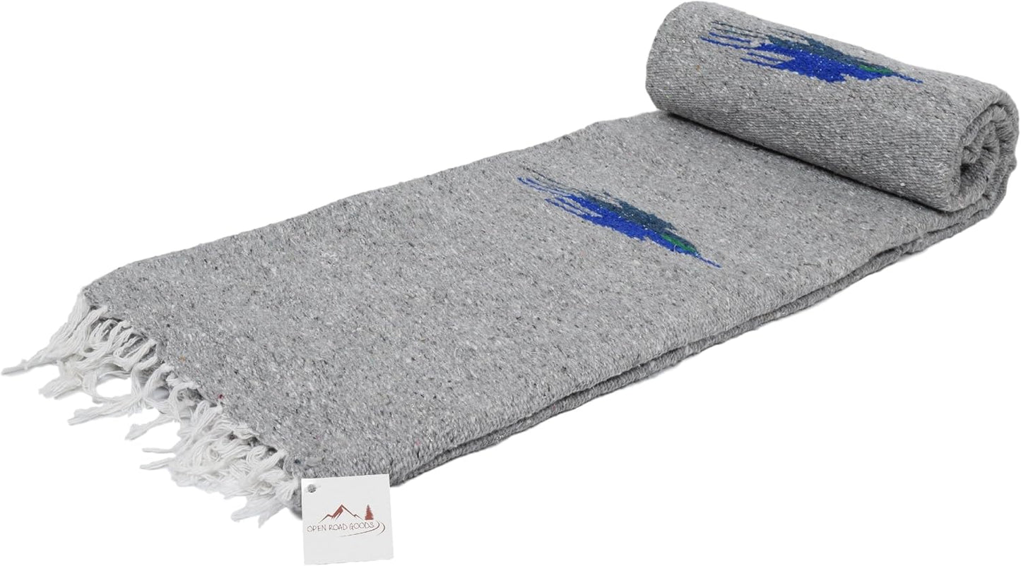 Open Road Goods Mexican Thunderbird Yoga Blanket, Handwoven Throw for Yoga, Meditation, and Home Décor – Versatile Blanket for Beach, Picnic, Camping, or Outdoor Use