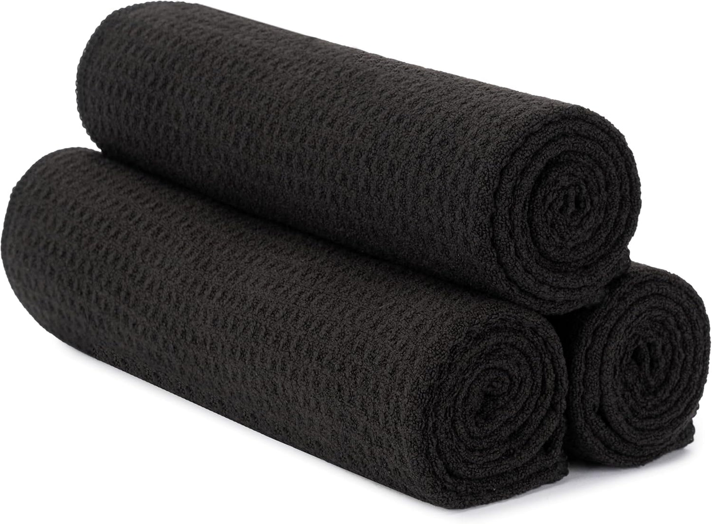 S&T INC. Microfiber Gym Towels, Yoga Towel for Home and Gym Bag, 16 Inch x 27 Inch, 3 Pack