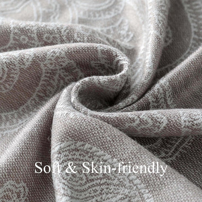 Ciormis Two Tone Silky Paisley Pashmina Shawl Scarf,Soft Women's Rave Jacquard Pashminas Wrap Scarves