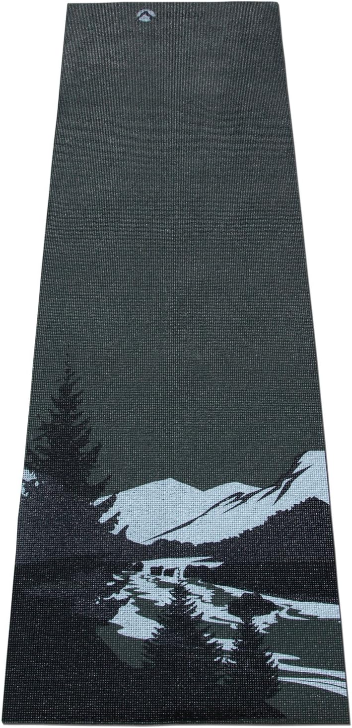 AURORAE Classic/Printed Extra Thick and Long Yoga Mat. Slip Free Rosin included
