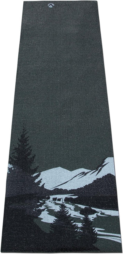 AURORAE Classic/Printed Extra Thick and Long Yoga Mat. Slip Free Rosin included