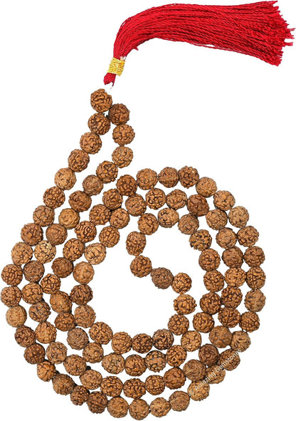 Amazing Gemstone 108 Beads Handmade Mala (Knotted, Rudraksha) - Colors A