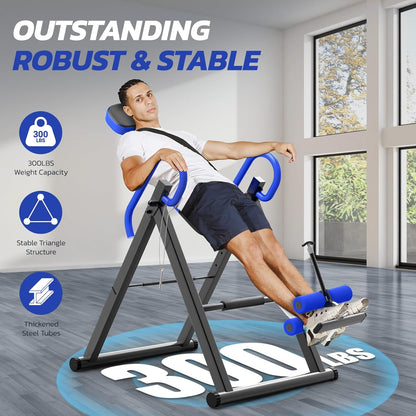 YOLEO Gravity Inversion Table for Back Pain Relief 2026 New Inversion Table w/Lumbar Support Easy to Assemble Back Stretcher Machine 300 lbs