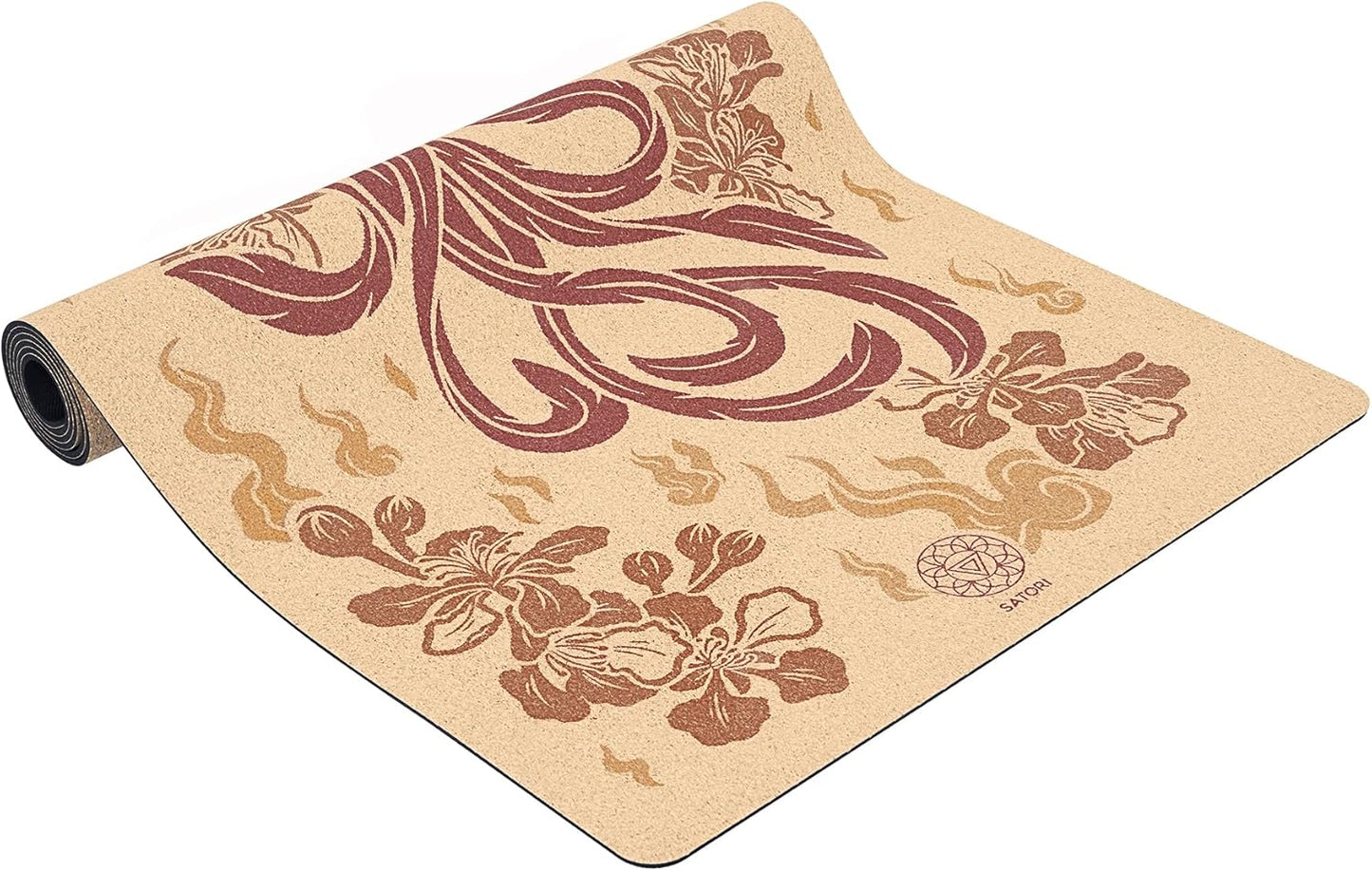 Cork Yoga Mat with Natural Rubber Base, Extra Size, Thickness and Support, Excellent Cushion & Grip, Non-Slip, Non-Toxic, Sweat-Resistant, Sustainable, Eco-friendly Exercise Mat