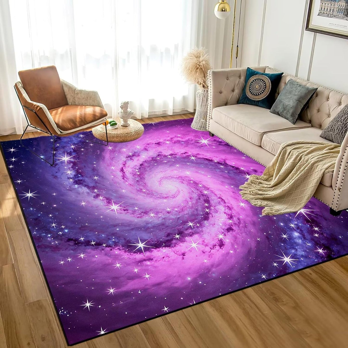 5' X 7' Queen and King Rug Black Grey Area Rugs Dining Living Room Bedroom Kitchen Office Yoga Room Washable Floor Mat Doormats Throw Rug Carpet Room Decor