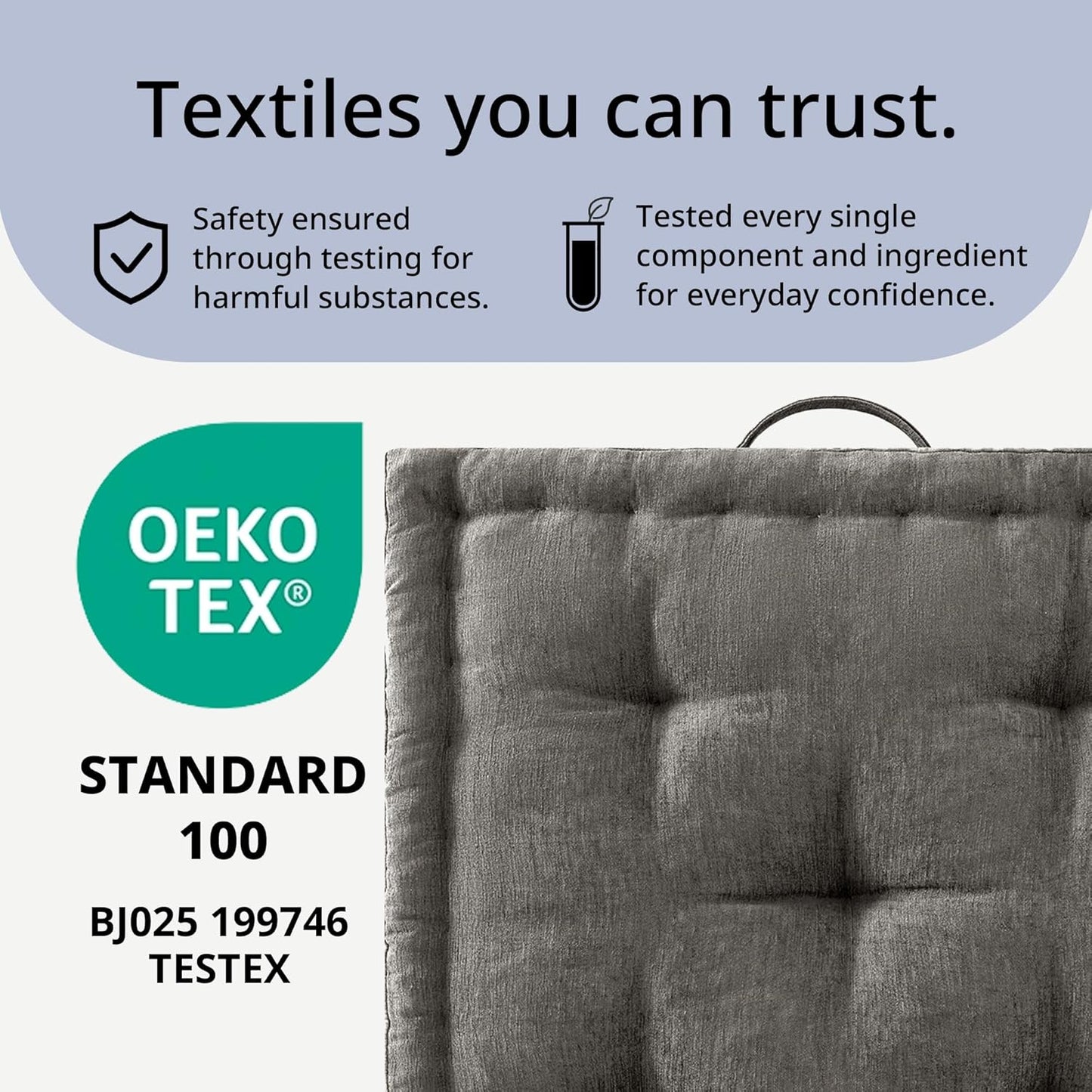 Intelligent Design Large Floor Pillow for Adults Yoga or Meditation Cushion with Handle, Floor Cushion for Board Games, Lustrous Chenille Tufted, Handsewn Scalloped Edge, Azza, 24" x 24" x 5" Yellow