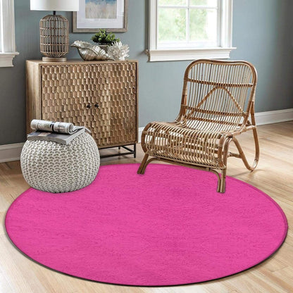 Machine Washable Modern Round Area Rug, Room Sofa Yoga Soft Round Carpet, Home Decor Non Slip Kitchen Office Circle Rug Grey, 24inch