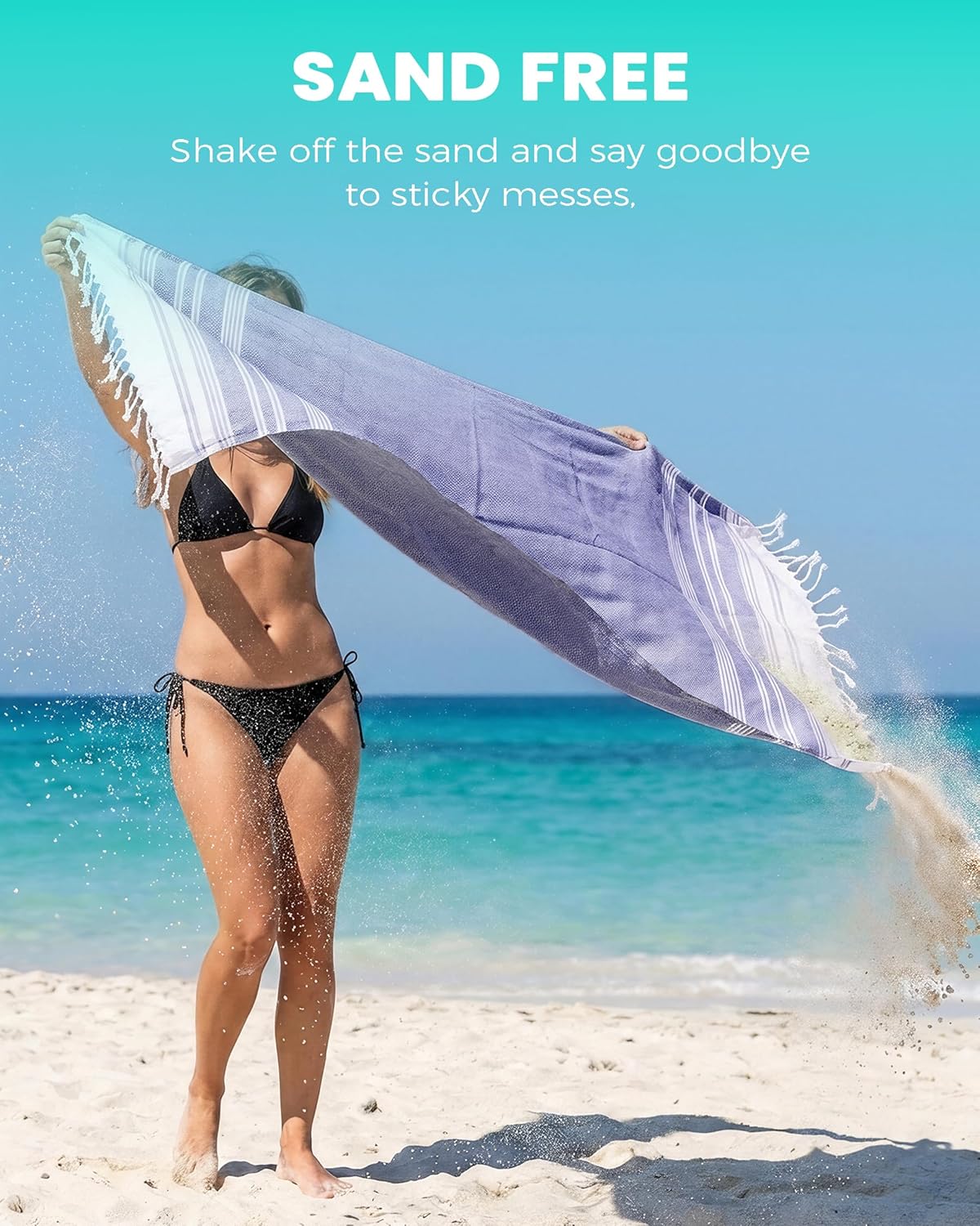 Turkish Beach Towels Vacation Essentials Yoga Blanket Pool Workout Towel Oversized Sand Free Quick Dry Lightweight Meditation Supplies Mat Cover Surf Boat River Float Accessories Gym Excise Stuff
