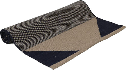 KD Yoga Rug Mat Convert Plastic Yoga Mat to Eco Friendly 100% Cotton Gripping with Corner Pocket