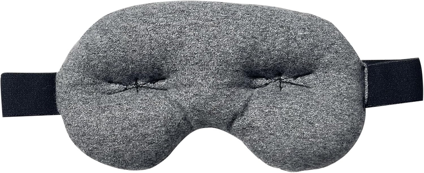 Brownmed Eye Pillow - Compression Eye Mask for Headache Support - Soothes Strain - Eases Sinus Pressure - Cooling - Universal Fit - Breathable Cotton - Washable & Reusable - Black