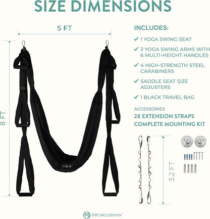 UpCircleSeven Aerial Yoga Swing Set Ceiling Mount Accessories