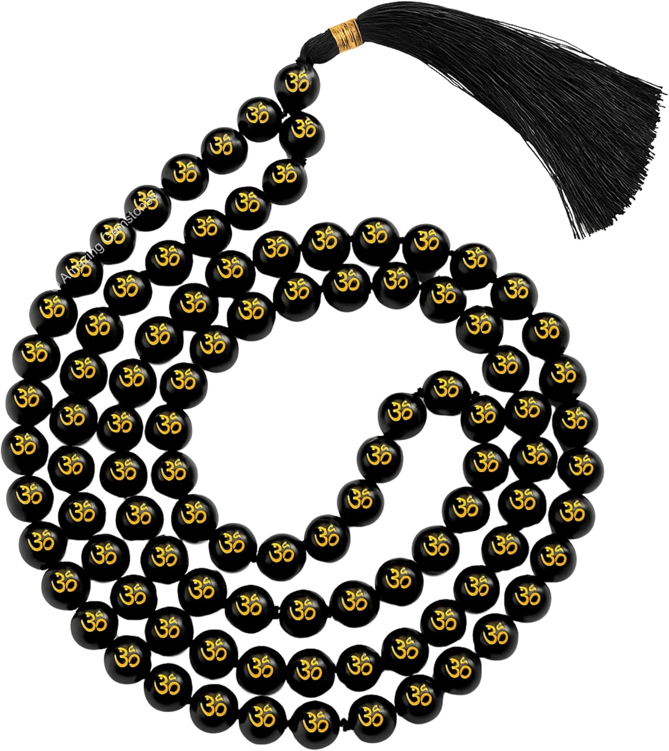 Amazing Gemstone 108 Beads Handmade Mala (Knotted, Rudraksha) - Colors B