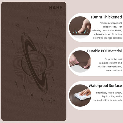 Extra Wide Yoga Mat, 72"x40"x0.4"Thick, Large Exercise Mat, Oversized Non Slip Workout Mat with Strap for Yoga, Pilates, Fitness, Home Gym Studio