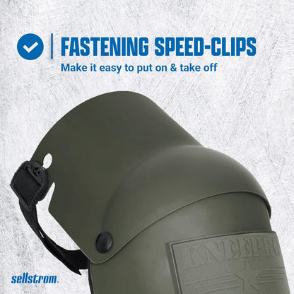Sellstrom KneePro Knee Pads - Ultra Flex III - Heavy Duty Protection and Comfort for Construction, Gardening, Army, Flooring Work - Grey and Orange