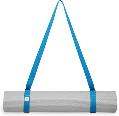 Gaiam Easy-Cinch Yoga Mat Sling - Durable Carrying Strap for Yoga Mat with Metal D-Rings for Secure Fit (No Mat Included)