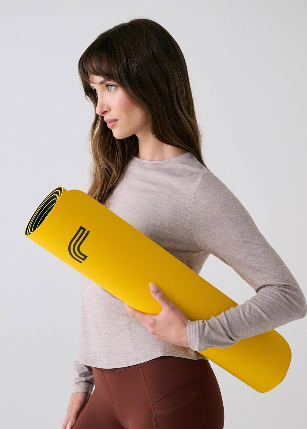 Lolë Womens IGLOW Yoga Mat | 5mm Thick | Non-Slip Workout Mat | Ideal for Yoga & Pilates | Enhanced Grip