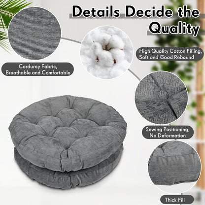 Jerify Floor Pillow Cushions Large Round Square Large Meditation Floor Pillow for Classroom Adult Meditation Picnic Party Seating Learning Daycare School(Square,Mixed Colors,4 Pcs)