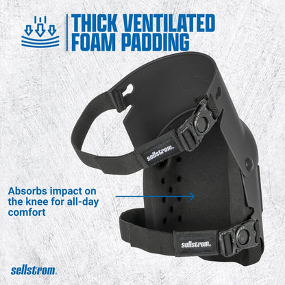Sellstrom KneePro Knee Pads - Ultra Flex III - Heavy Duty Protection and Comfort for Construction, Gardening, Army, Flooring Work - Grey and Orange