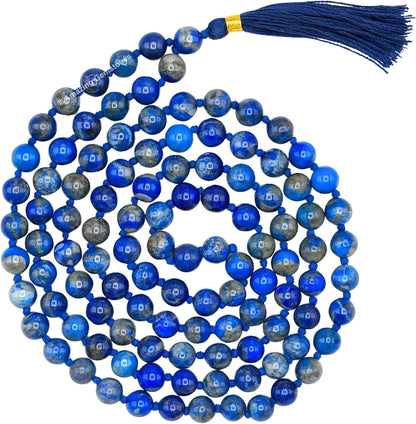 Amazing Gemstone 108 Beads Handmade Mala (Knotted, Rudraksha) - Colors B