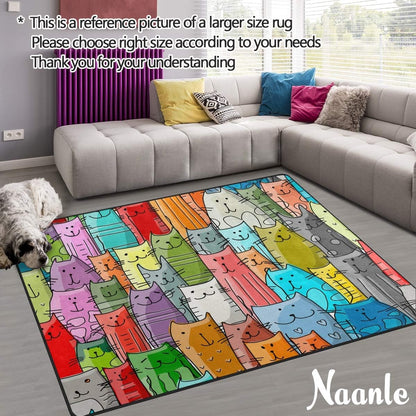 Ocean Animal Sharks Non Slip Area Rug for Living Dinning Room Bedroom Kitchen, 1.7 ' x 2.6'(20 x 31 Inches), Shark Nursery Rug Floor Carpet Yoga Mat