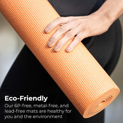 10-Pack Yoga Mat, 68" x 24" Non Slip Exercise Mat, 4mm Thick Gym Mat for Fitness and Stretching, Bulk Non Toxic Yoga Mats for Schools and Studios