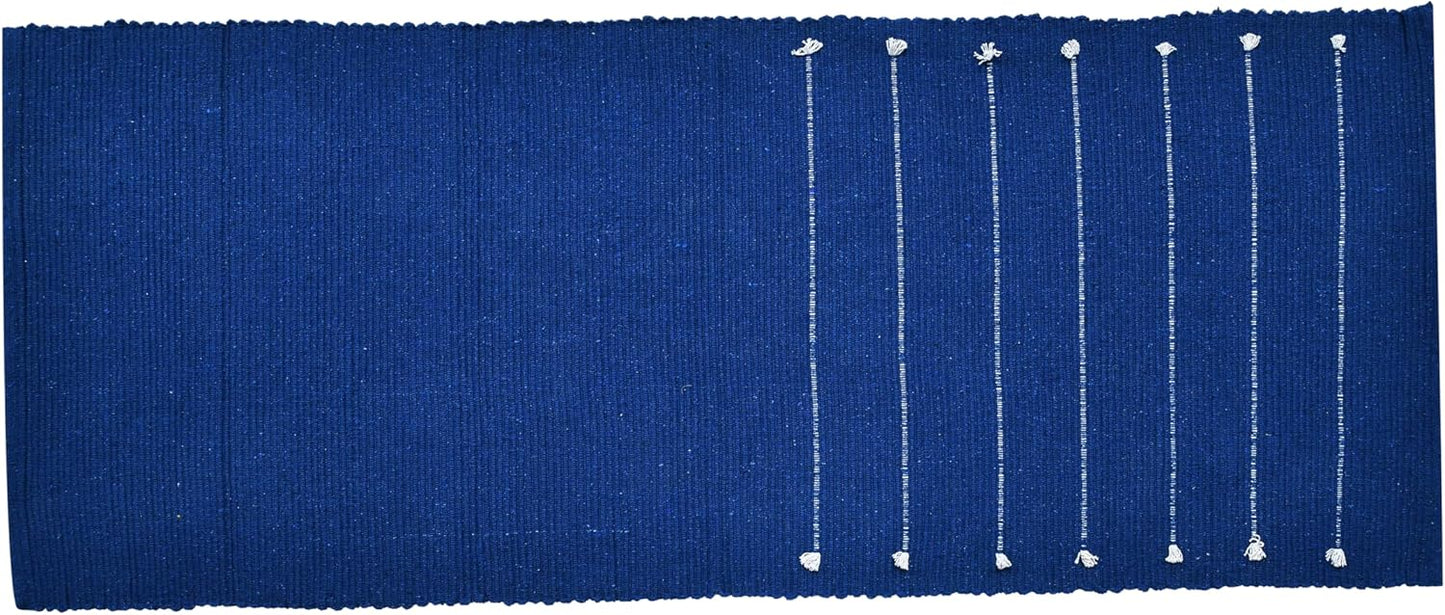 100% Organic Anti-Skid Cotton Yoga or Meditation Mat: Hand-Woven, and Extra-Long(28'’ x 74'’) for Ultimate Comfort and Stability with Cotton Carry bag